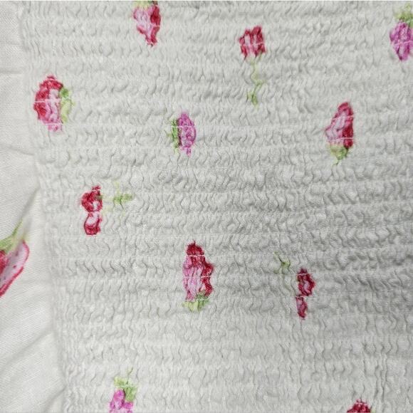 BP. White Strawberry Print Crop Top – Size XL - Picture 7 of 8